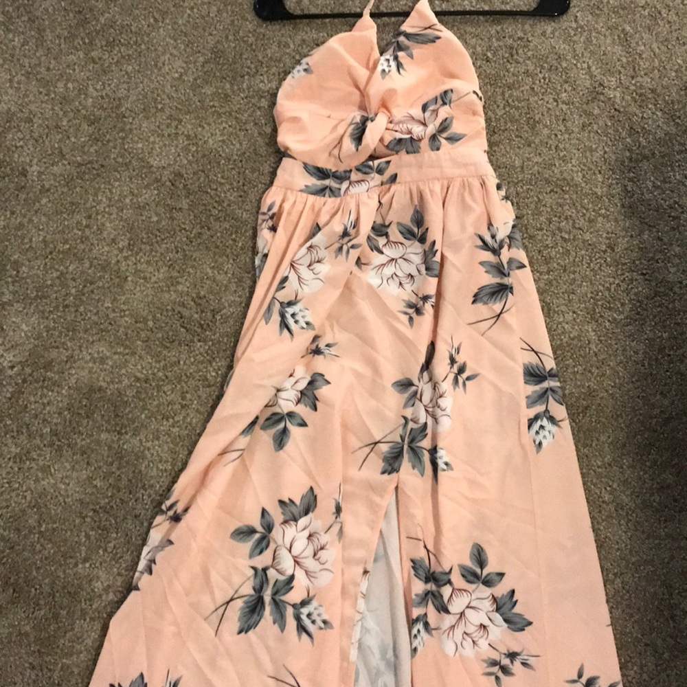 Peach Maxi dress